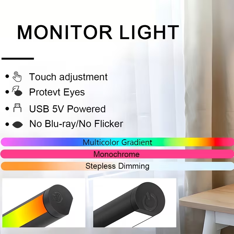 LED Monitor Light Bar 30cm 40c - Setup Desk Monitor recension och pris