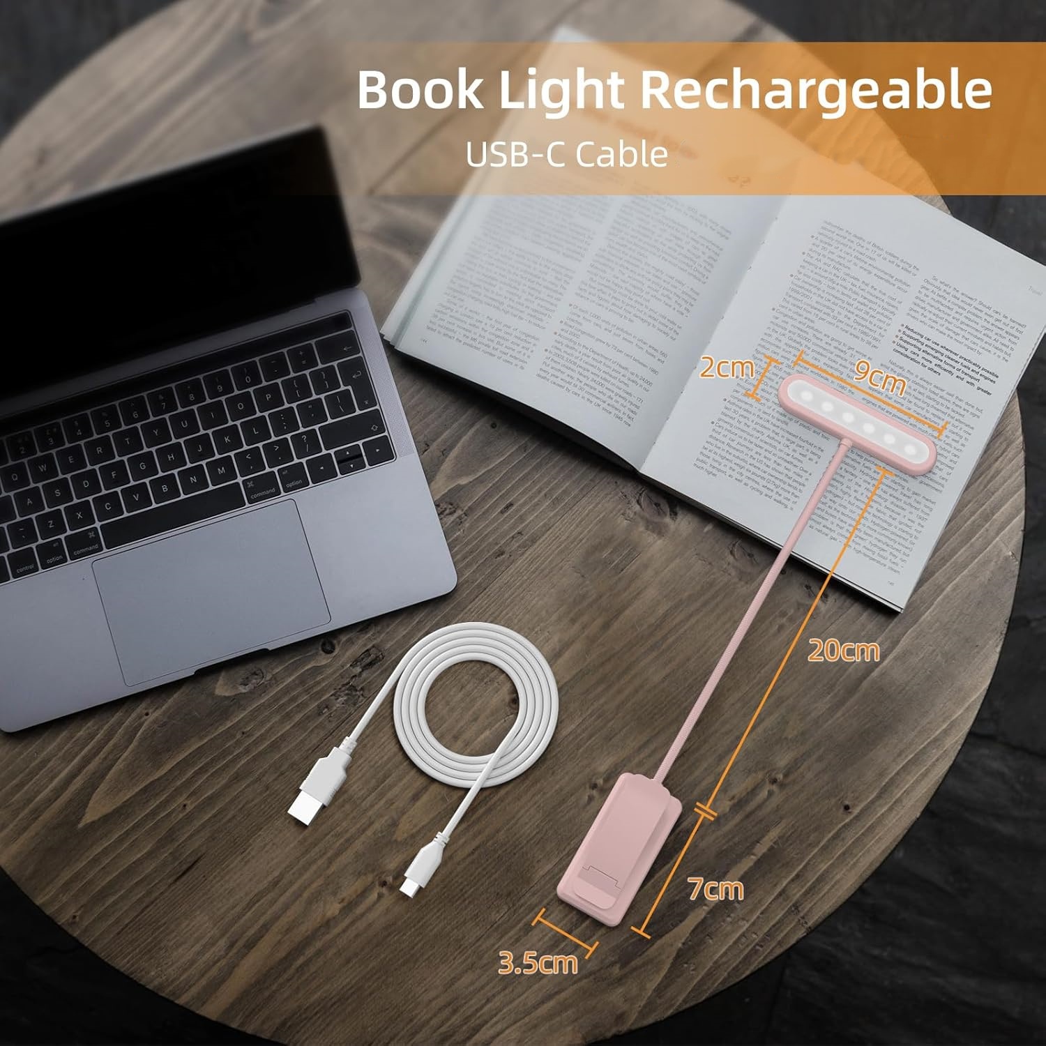 Reading Lamp Book Clamp Black/ - Desk Setup Lamp recension och pris