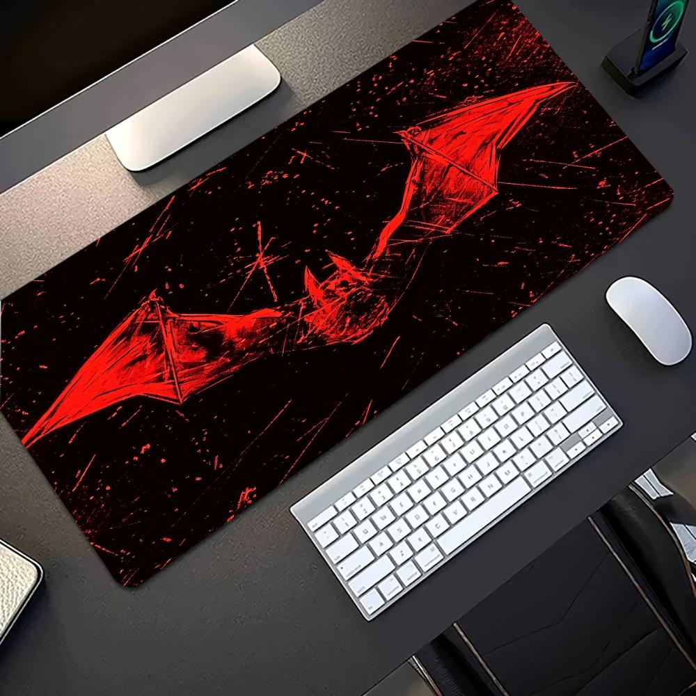Dark Red Bat Pattern Large Gam - Desk Setup Pc And Laptop recension och pris