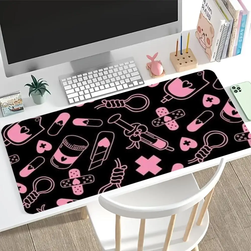 Kawaii Pink Medical Pattern Ga - Desk Setup Pc And Laptop recension och pris