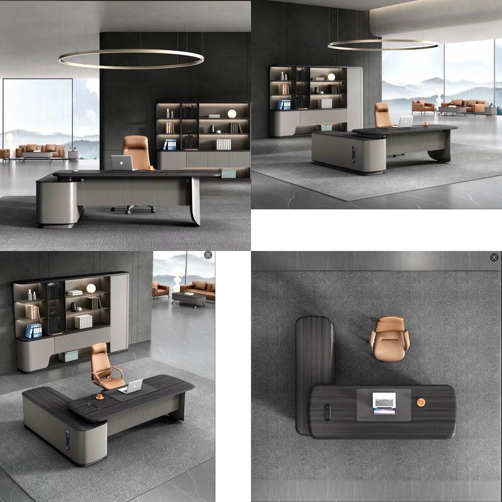 Modern Luxury Executive L Shap - Desk Setup L Shaped recension och pris