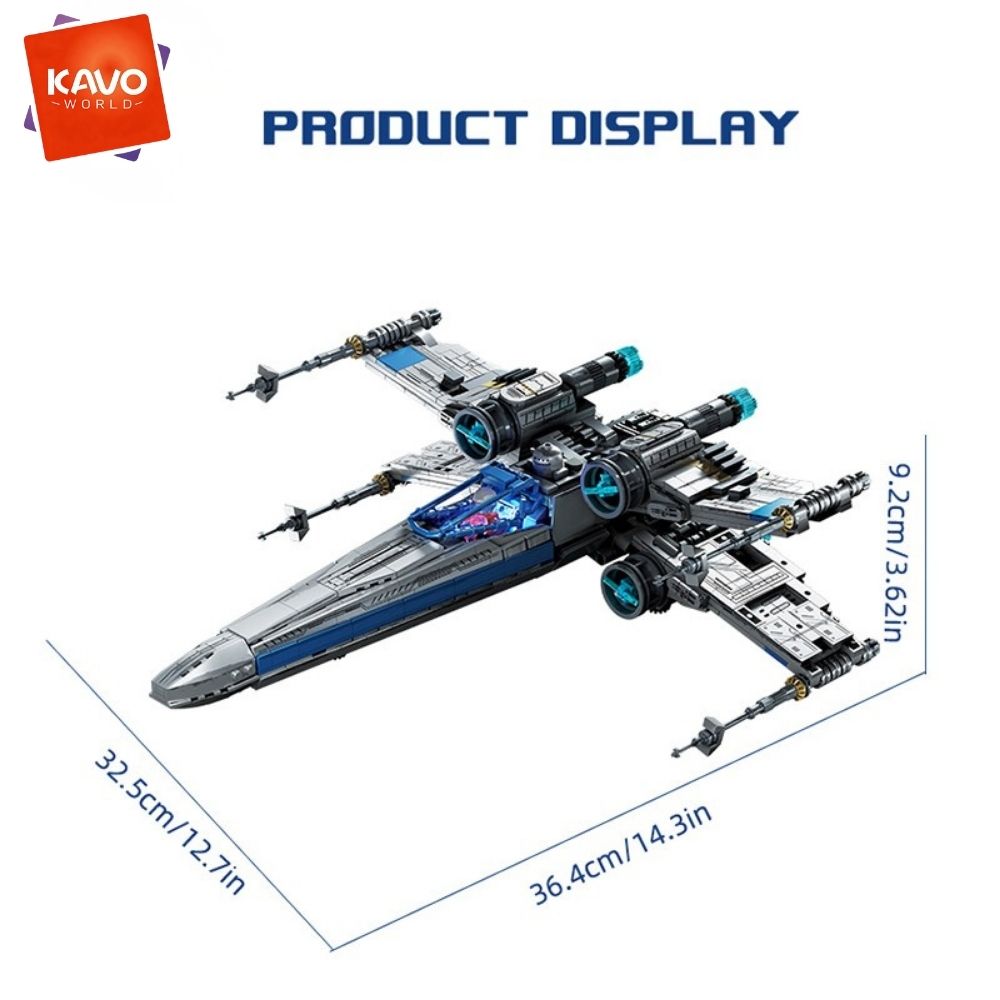 KAVOWORLD 1271pcs Sci-Fi Space - Desk Setup Xbox recension och pris