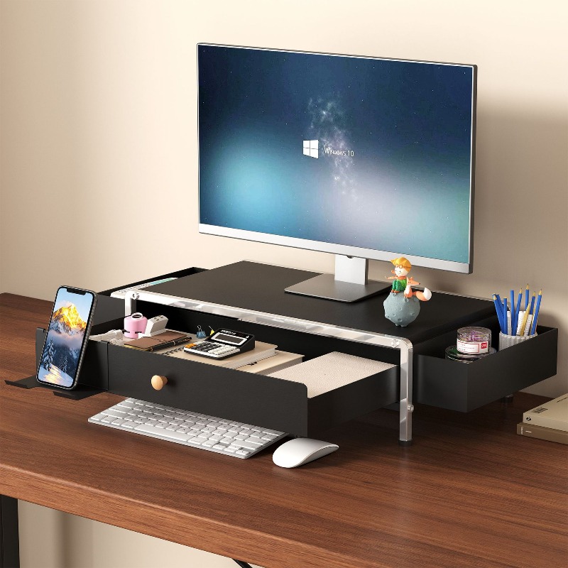 Metal Monitor Stand Riser Adju - Setup Desk Monitor recension och pris