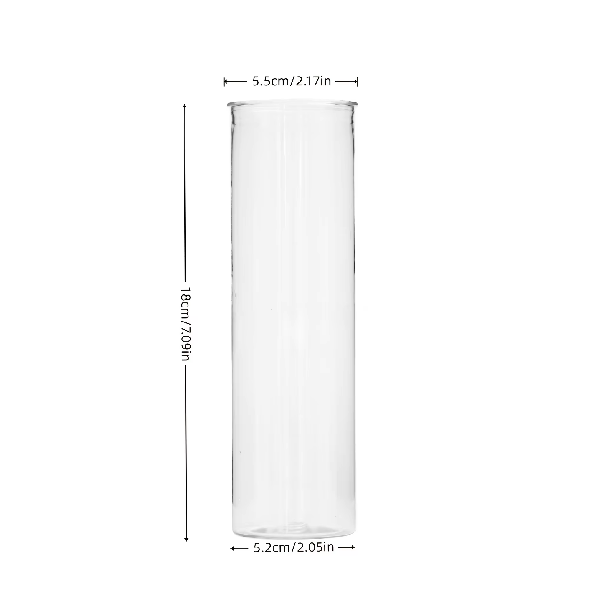 10-27Clear Acrylic Cylinder Va - Desk Setup Minimalist recension och pris