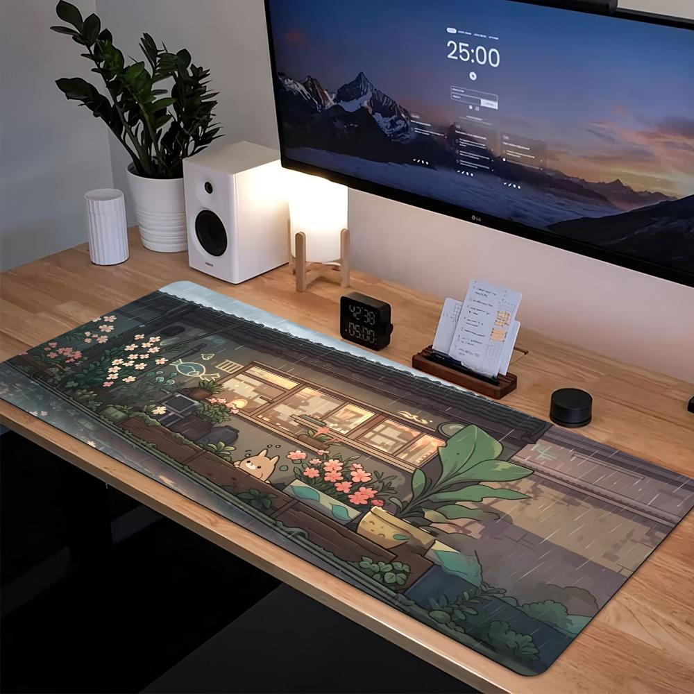 Cozy Anime Street Extended Gam - Desk Setup Pc And Laptop recension och pris