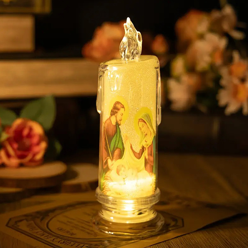 Jesus Virgin Christ LED Candle - Desk Setup Lamp recension och pris