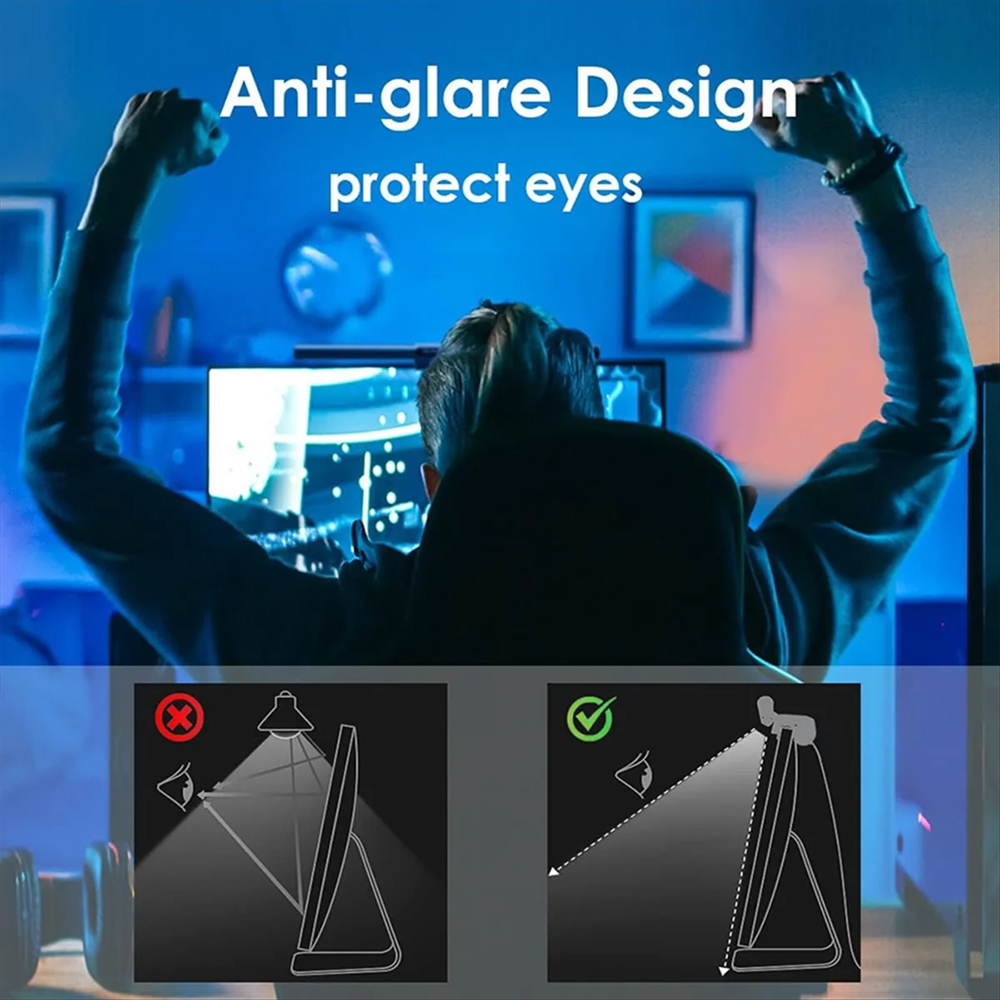 2PCS RGB Monitor Light Bar Set - Setup Desk Monitor recension och pris