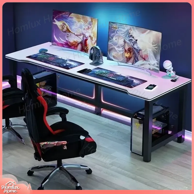 Carbon Fiber Texture Black Gam - Desk Setup L Shaped recension och pris