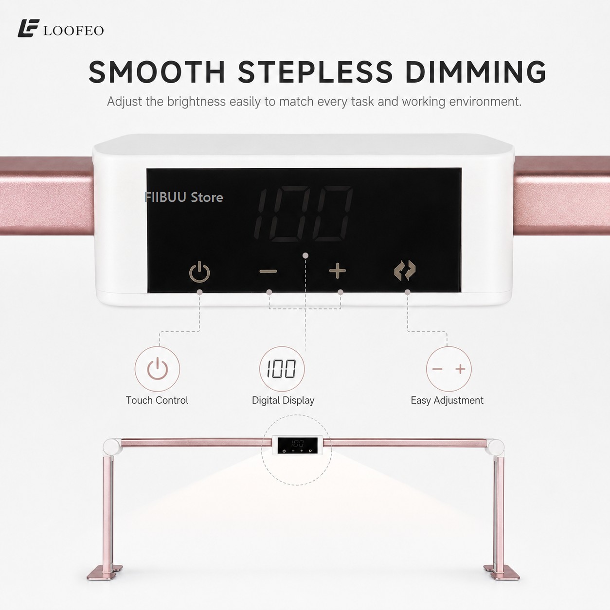 Professional LED Nail Desk Lam - Desk Setup Lamp recension och pris