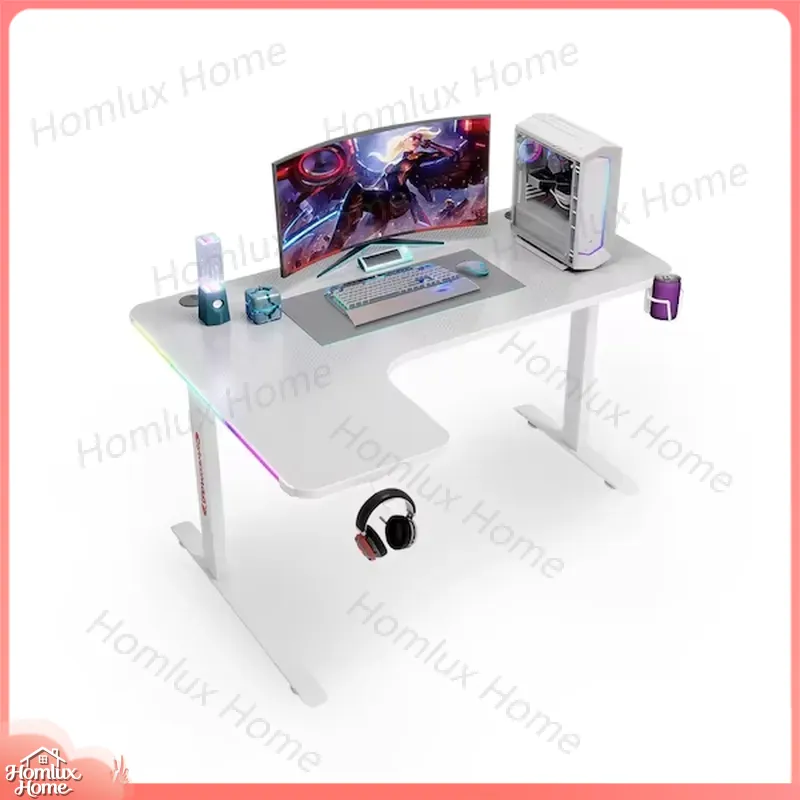 Large L-Shaped RGB LED Gaming  - Desk Setup L Shaped recension och pris