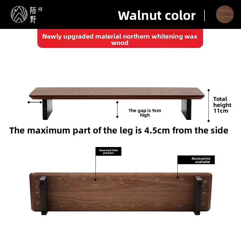 Solid Wood Monitor Riser Stand - Setup Desk Monitor recension och pris