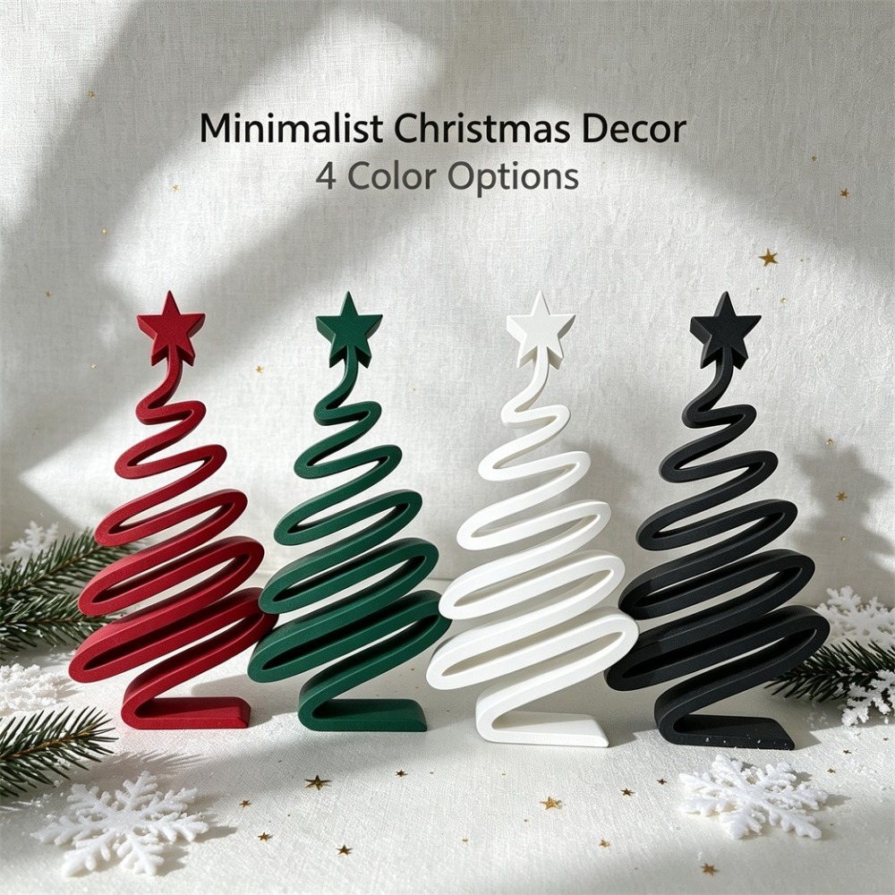 3D‑Printed Minimalist Xmas Tre - Desk Setup Minimalist recension och pris