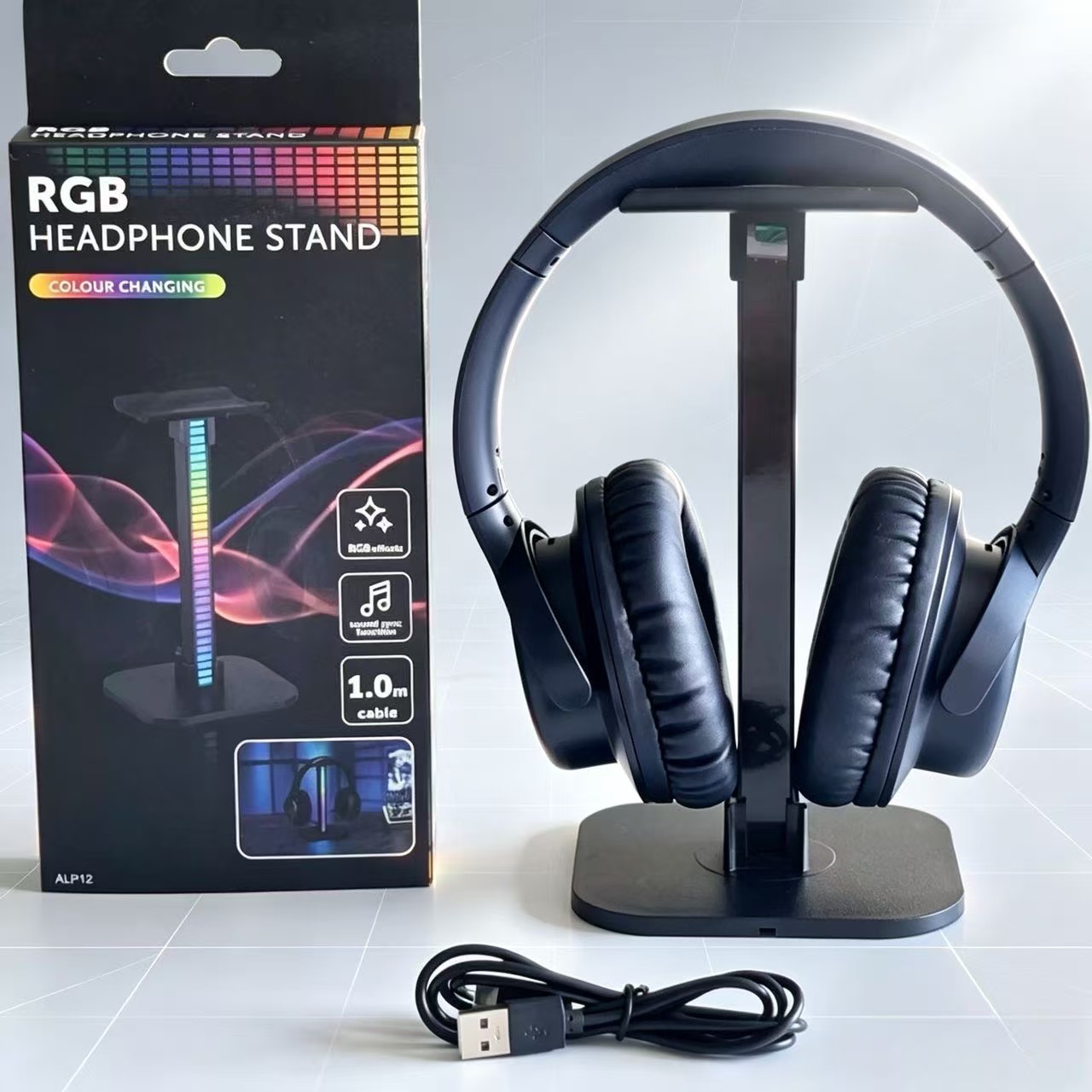 USB Gaming Headphone Stand RGB - Desk Setup Lamp recension och pris