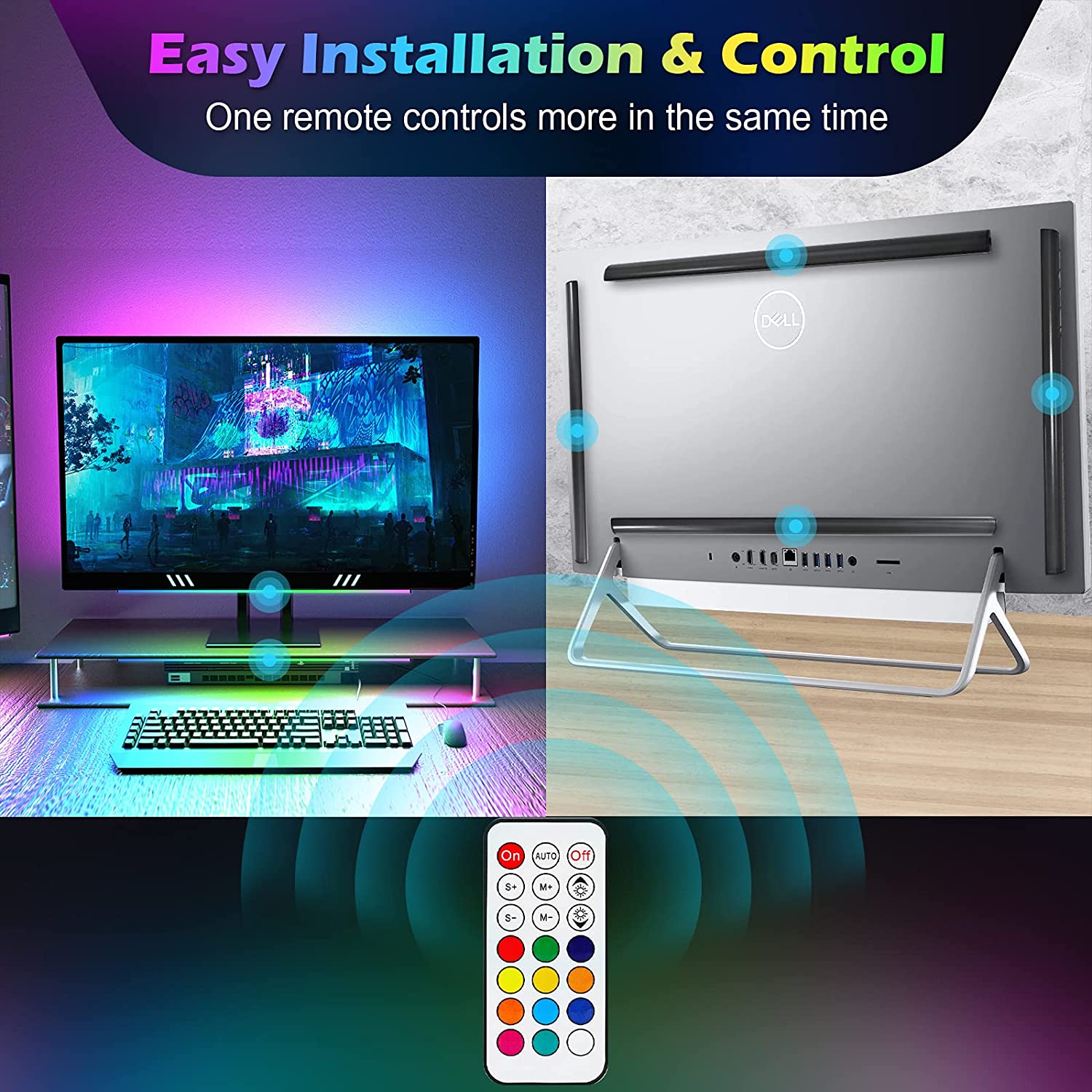 Under Monitor Light Bar RGB Dr - Setup Desk Monitor recension och pris